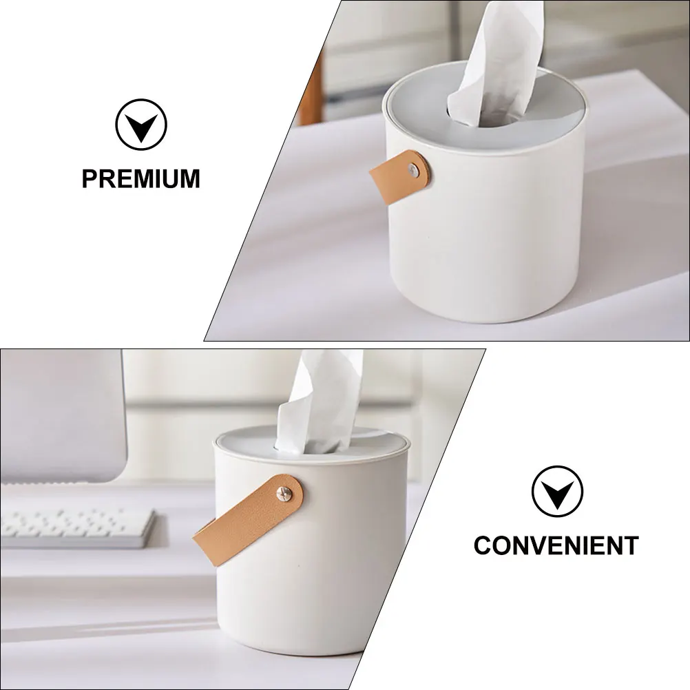 

1pc Tissue Box Premium Abs Finish Non-Slip Base Easy Clean Napkin Organizer For Home Bathroom Bedroom Car Use