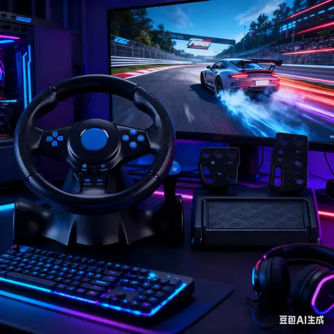 USB Car Steering Wheel For Switch For Xbox  For 360 For PS4 For PS3 For PC Racing Steering Wheel Vibration Controller Simulator