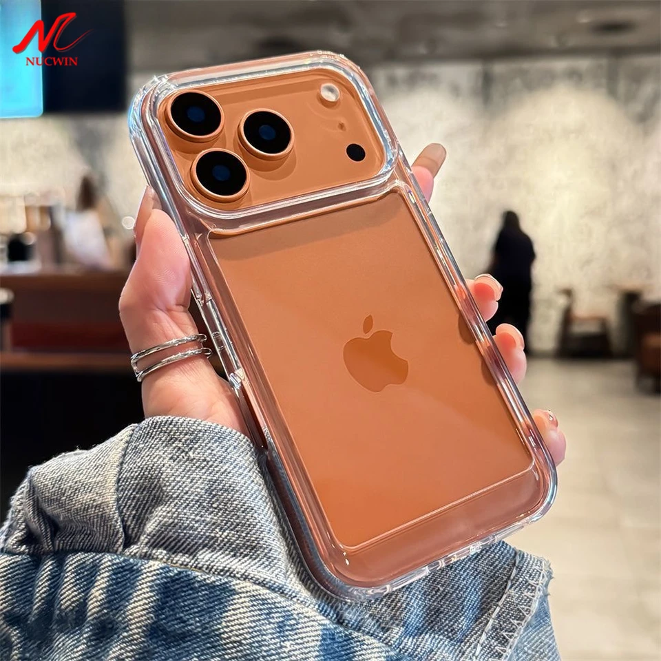 New Transparent Acrylic Clear Case for iPhone 17 Pro Max 16 Plus