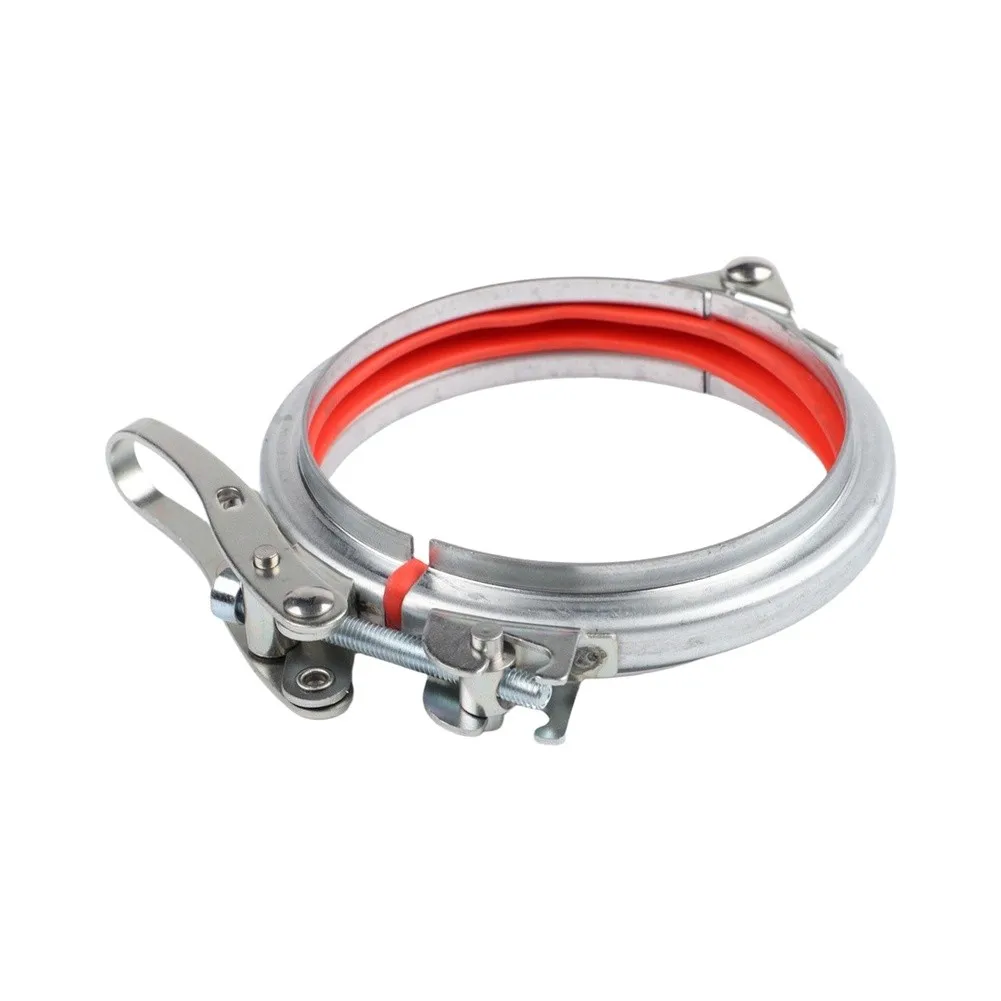 Galvanized Steel for Quick Tightening Clamp with Soft Rubber Interior to Protect Pipe Surfaces During Installation