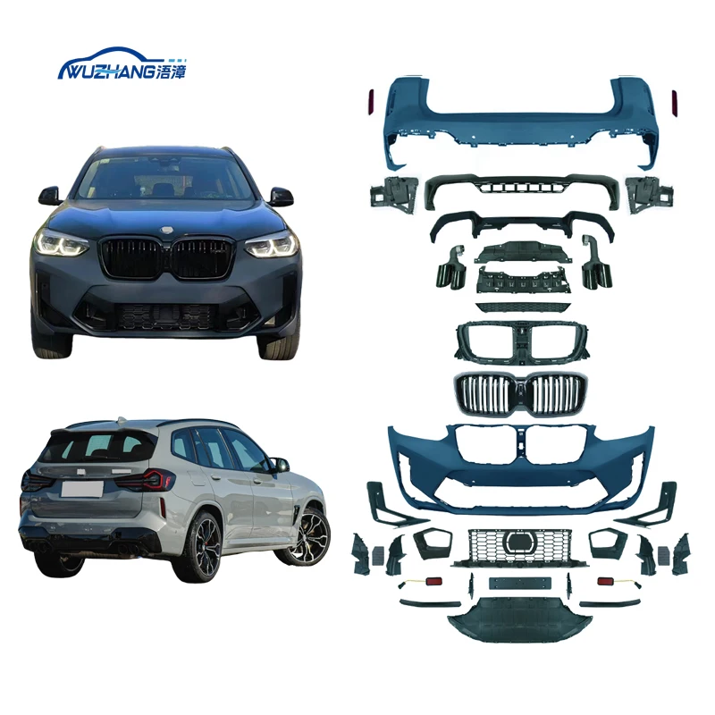 

BR Wholesale Car Bumper for X3 Series 2018-2021 G01 G08 Upgraded to 2022 X3M Body Kit Rear Bumper Side Skirts Front Bumper