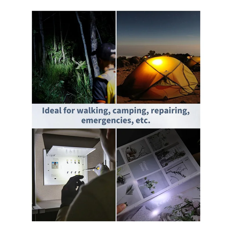 ABUN-10 Pack LED Keychain Flashlight Mini LED Keychain Light Portable Ultra Bright Battery Powered Key Ring Torch