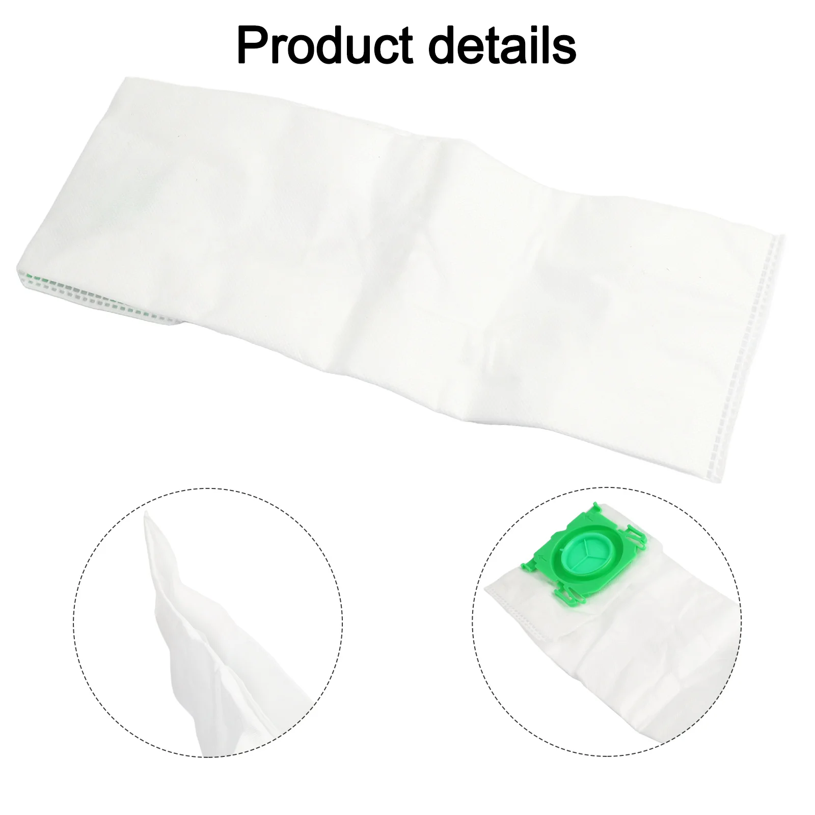 

8 Pack Dust Bags For Sebo 370 For Home Use For Vacuum Maintenance White Green Maintenance Kit Efficient Dust Collection For Sebo