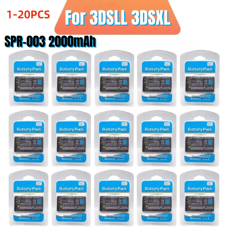

NEW SPR-003 2000mAh High Capacity Replacement Battery for 3DS XL/3DS LL Li-ion with Screwdriver Set For 3DSLL 3DSXL Battery