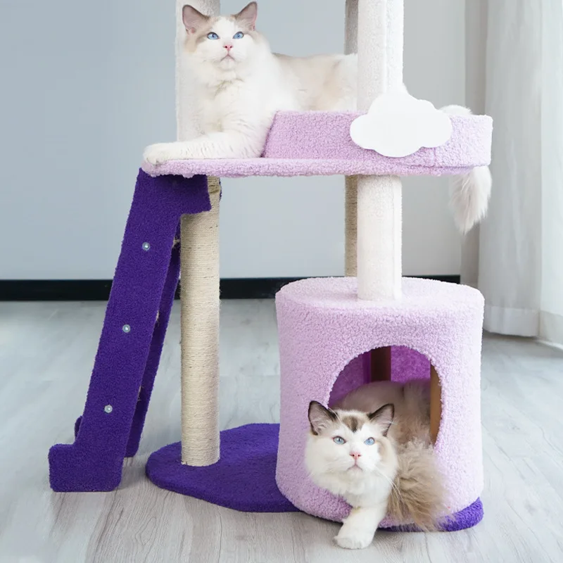 Yuchong's Popular New Product Rises to the Cloud, Cute and Fun Cat Nest Jumping Platform Toy Cat Crawl Frame Large Cat