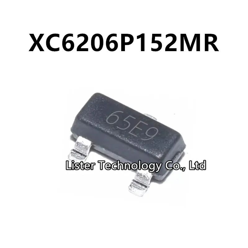 50~500PCS/Lot NEW XC6206P152MR SOT-23 Marking:65E9 1.5V LDO 6206-1.5V XC6206 XC6206P152 XC6206-1.5V XC6206-1.5NR SOT23 SMD