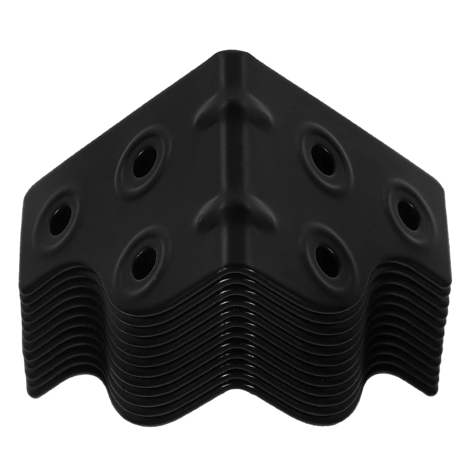 

12 Pcs Electroplating Bag Corners Metal Brackets Iron Triangle Protectors Durable Luggage Guards Stylish Edge Design