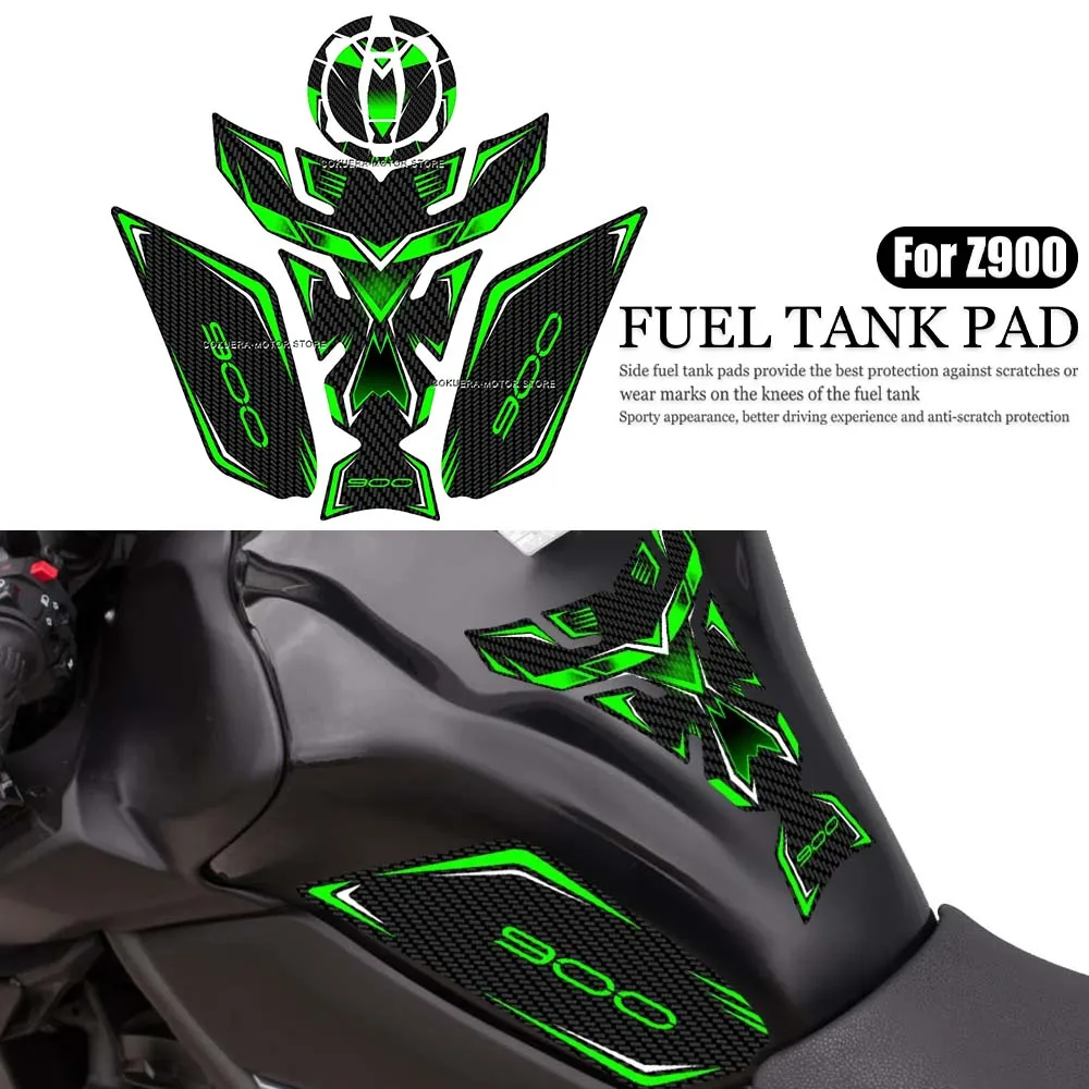 

For Z900 z900 Z 900 z 900 Motorcycle Accessories Sticker 3D Tank pad Fuel Protector Cover