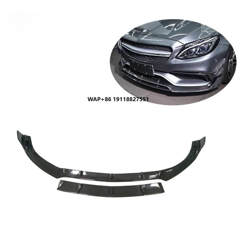 

BS Style Real Carbon Fiber Front Lip for C63s W205
