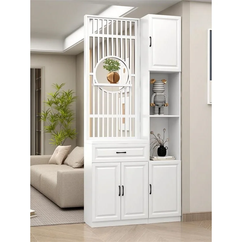^The entrance cabinet screen partitions living room, entrance is directly opposite door, the light luxury entrance, t