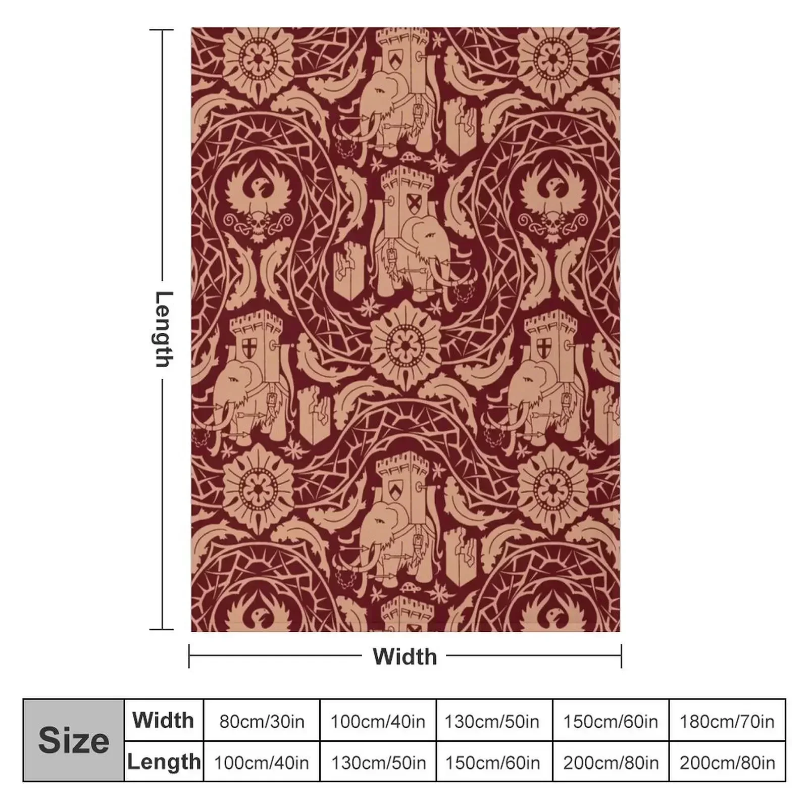 Battle Mammoths Throw Blanket warm winter Decorative Beds Sofa Quilt Travel Quilt Blankets For Baby Blankets