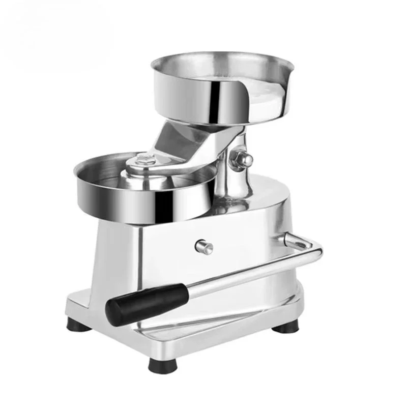 Hamburger Patty Maker Manual Burger Press Machine Lever Hand Press 15cm Stainless Steel Uniform Patty for Burger Shop