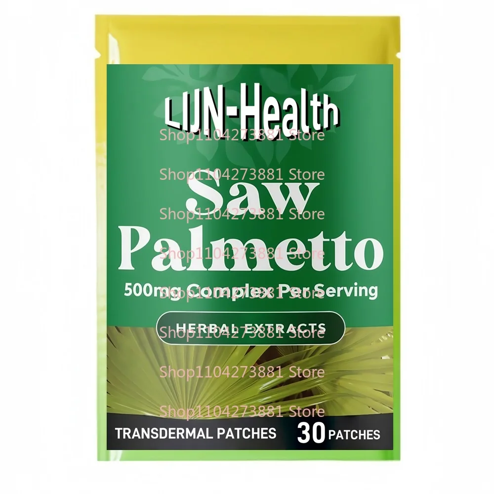 

30-пластыри Saw Palmetto Transdermal Patches для здоровья и поддержки мочеиспускания волос