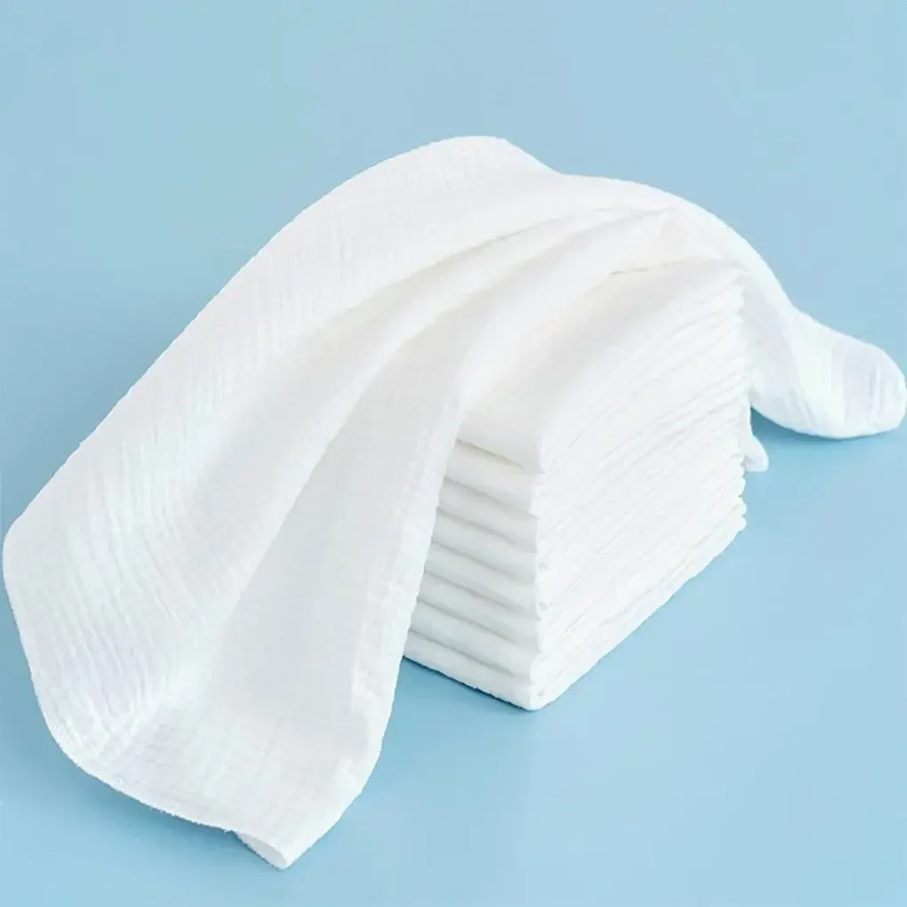 100% Cotton Baby Nappy for Newborn Changing 5-10PCS Baby Gauze Diapers 43x45cm Washable Reusable Double Layer Soft Baby Towels