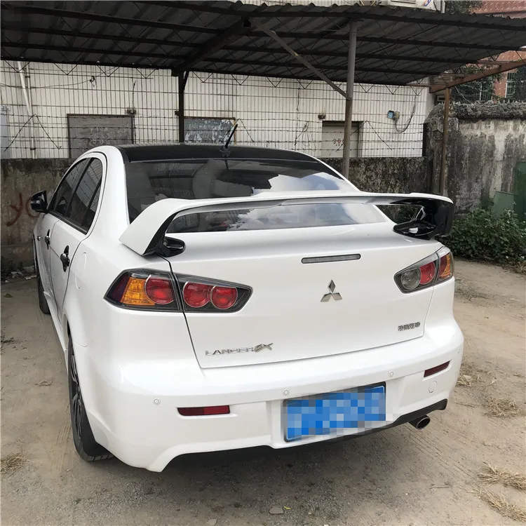 For Mitsubishi LANCER Spoiler 2009-2015 LANCER EVO Spoiler High Quality ABS Material Car Rear Wing Primer Color Rear Spoiler