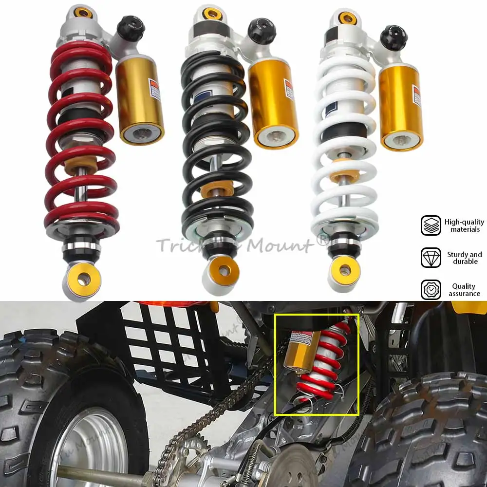 Amortiguador de aire trasero de 345mm, suspensión de precarga, amortiguador de choque ATV ajustable para Yamaha Banshee 350 YFZ350 1987-2006, accesorios