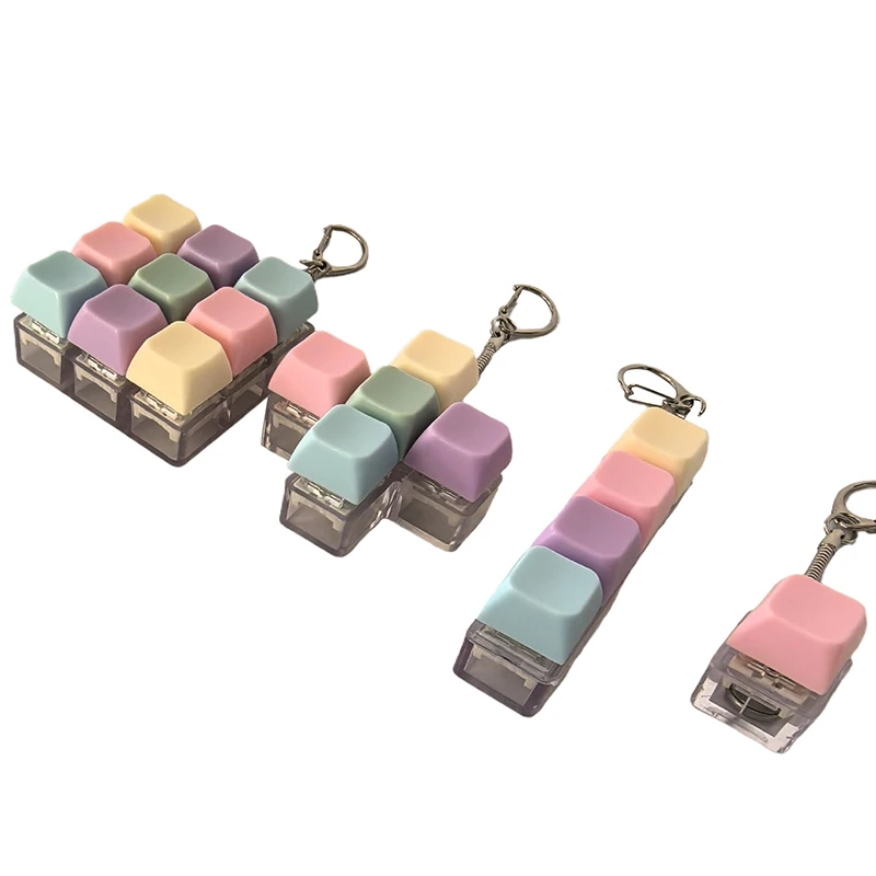 1/4/5/9 Tasten Mechanischer Tastatur-Achsentester, Tastenkappen-Schlüsselanhänger, Tastatur-Schlüsselanhänger-Spielzeug, Finger-Tastaturkappen-Spielzeug – Detail 9