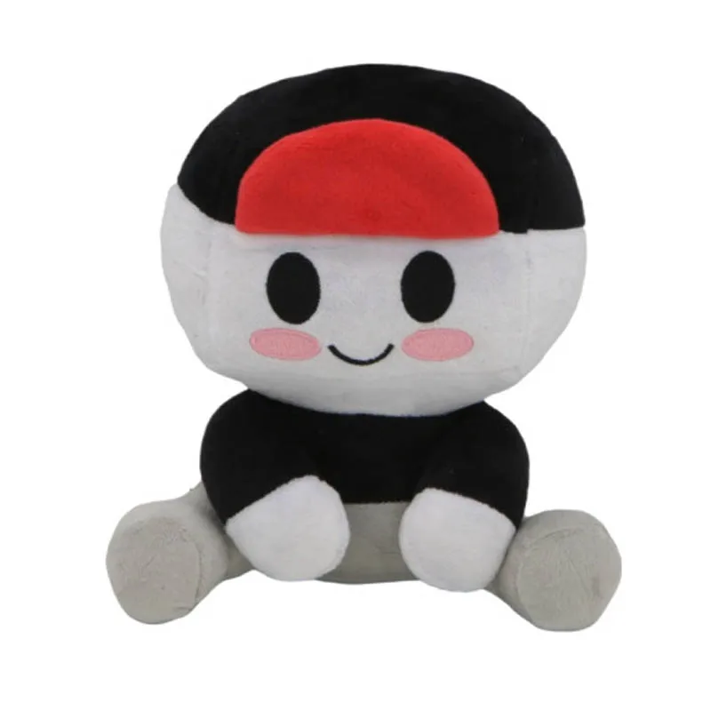 2026 Hot Blox Buddies Plush Toys Cartoon Girl Black with Hat Yellow Decorative Doll Home Room Halloween Gifts