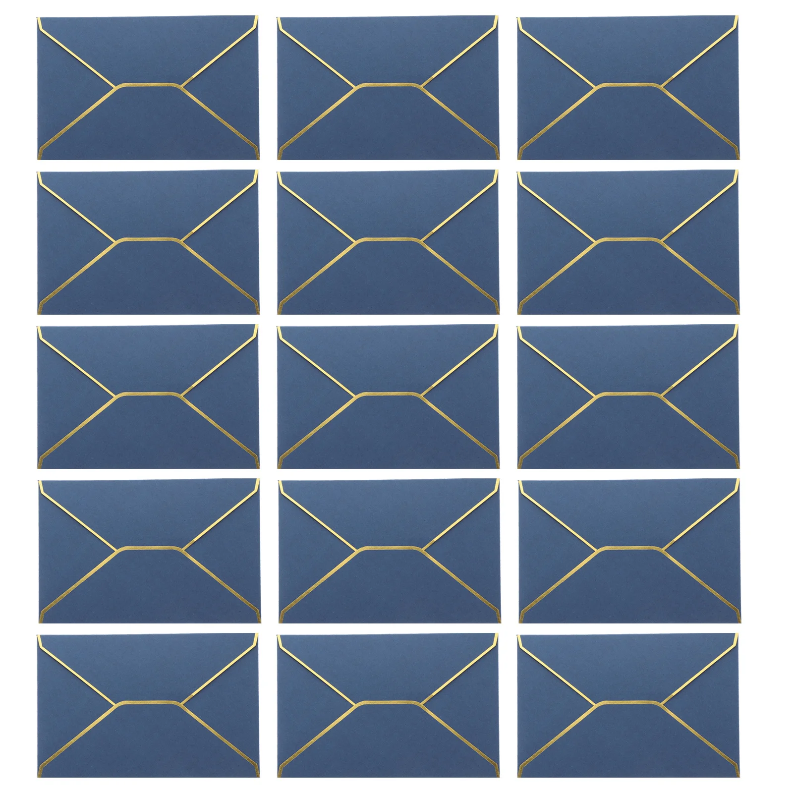 

50Pcs Elegant Gold Trim Envelopes Premium Lightweight for Invitation Cards Brochures Festivals Banquets Corporate Events