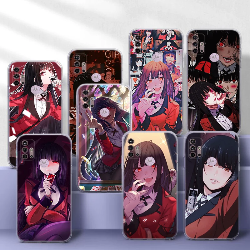 B25 Kakegurui Yumeko Jabami Soft Case for Moto G9 Powe One Pro E12 E22I E22 G52 G42 G32 G22 G23 Z2 Z Play P40 P30 Edge 30