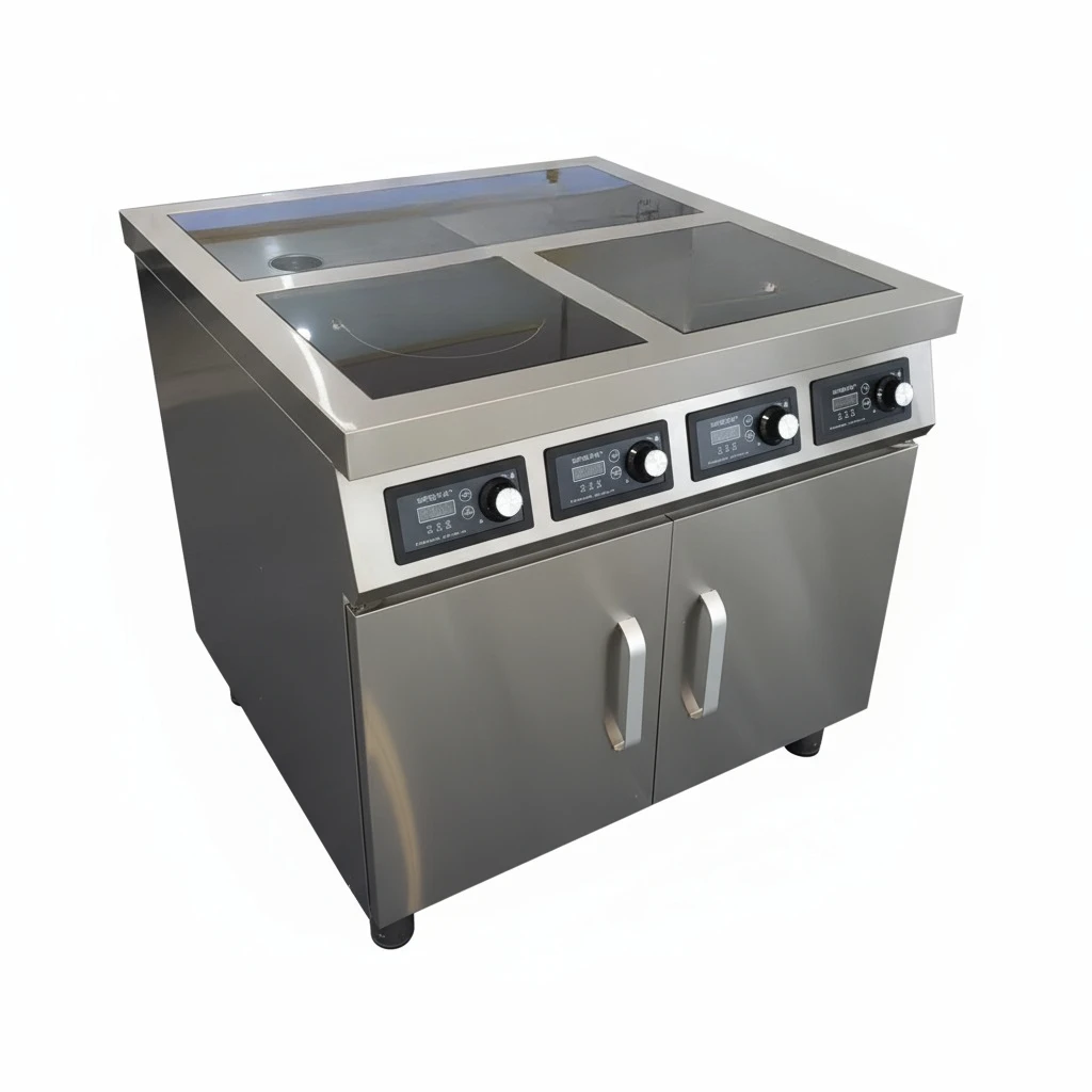 Cozinha vertical, fogão de indução comercial fogão elétrico sem gás