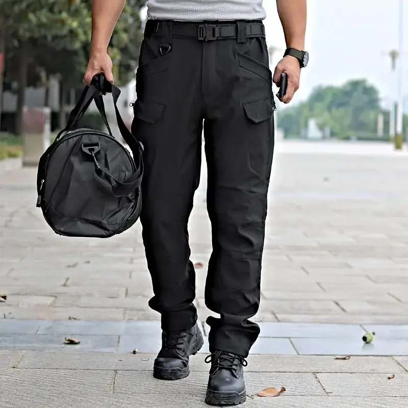 Safari Style Uomo nuovo y2k Camouflage Pantaloni completi Primavera Quick Dry Outdoor Train Streetwear Sport maschile Pantaloni cargo larghi JJ692