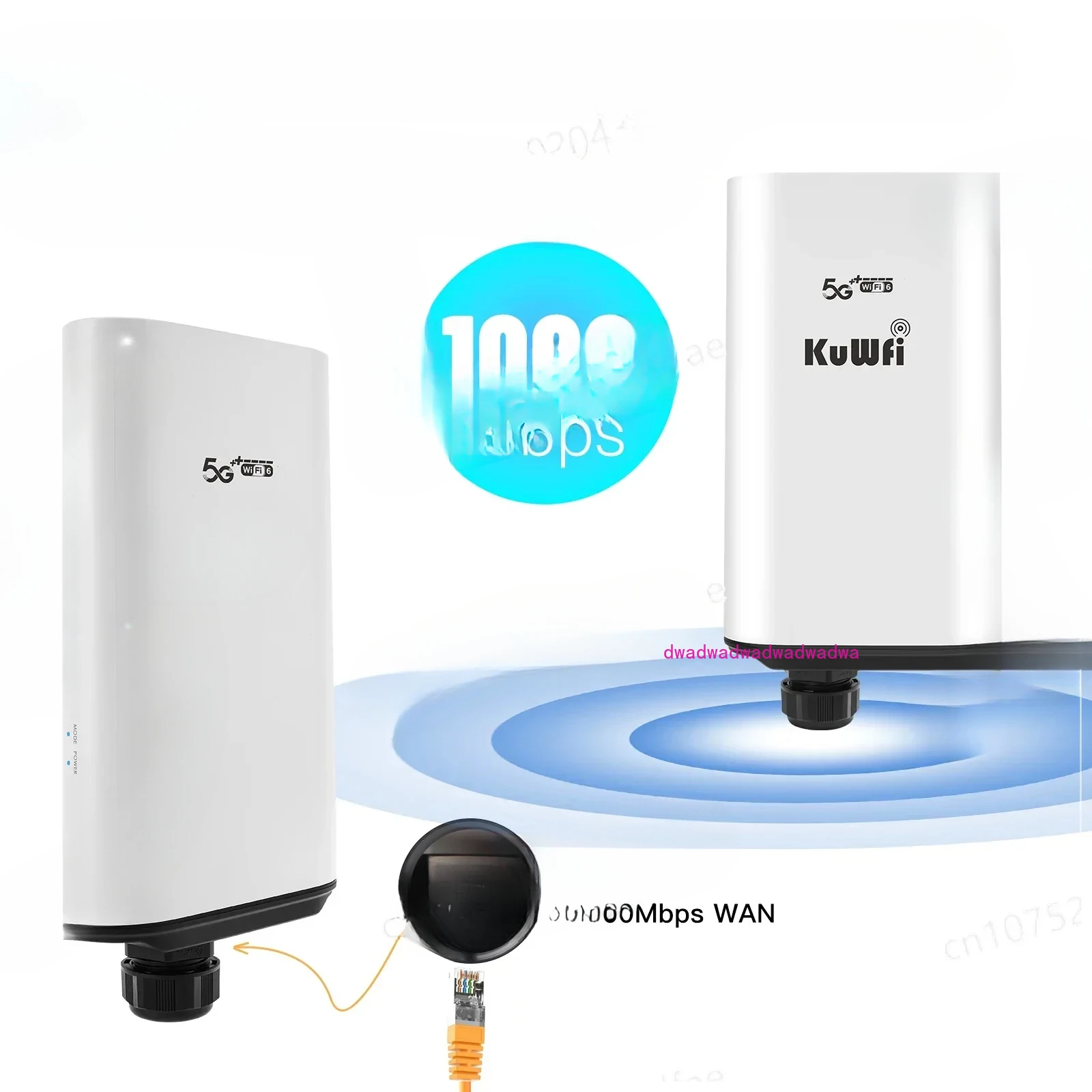 WiFi6 dual band KuWFi Router 5g esterno NSA/SA 5g router sim card high speed ip66 waterproof wireless 5g cpe for outdoor