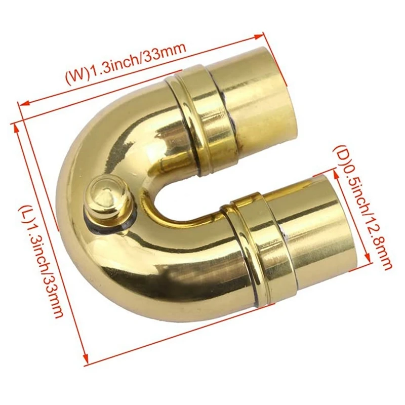 ABME New Golden Premium Copper Trumpet Elbow Tube Assembly for Trumpet Replacement Accessories