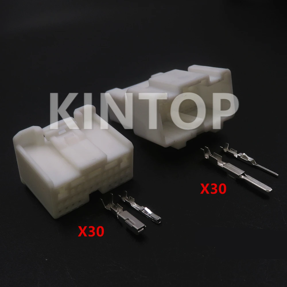 

1 Set 30 Pins AC Assembly Auto Male Female Docking Composite Adapter Car Electric Wiring Socket Automobile Unsealed Connector