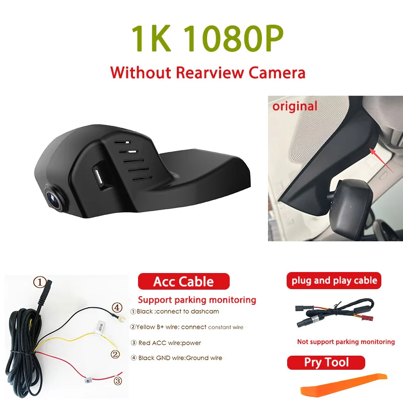 Plug-and-play wifi dashcam autorecorder voor BMW X1 F48 X3 X4 F26 X5 F15 X6 F16 X7 1 2 3 4 5 6 7 8 Serie F11 F22 F34 M4 M5 M6