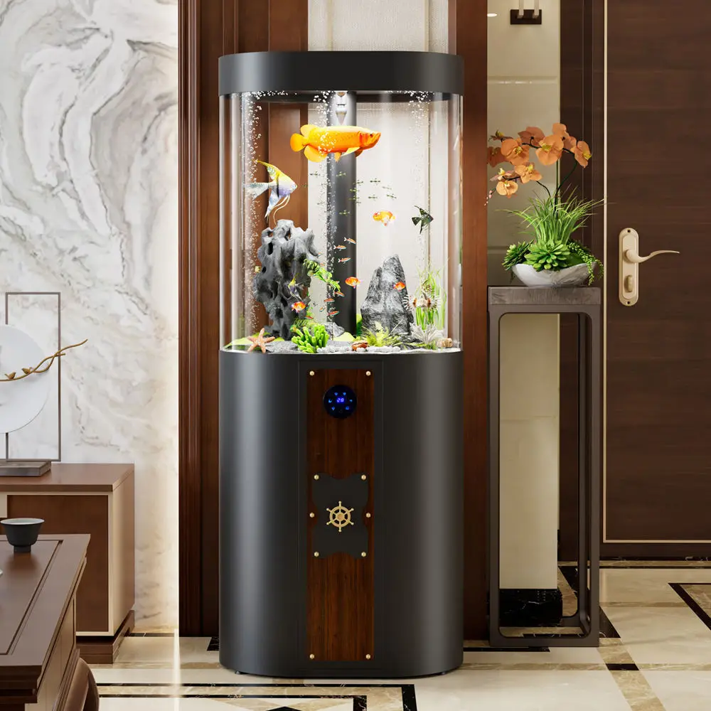 

Креативный аквариум для дома и офиса, средний, овальный, декоративный, для живых рыб, в стиле Net Red