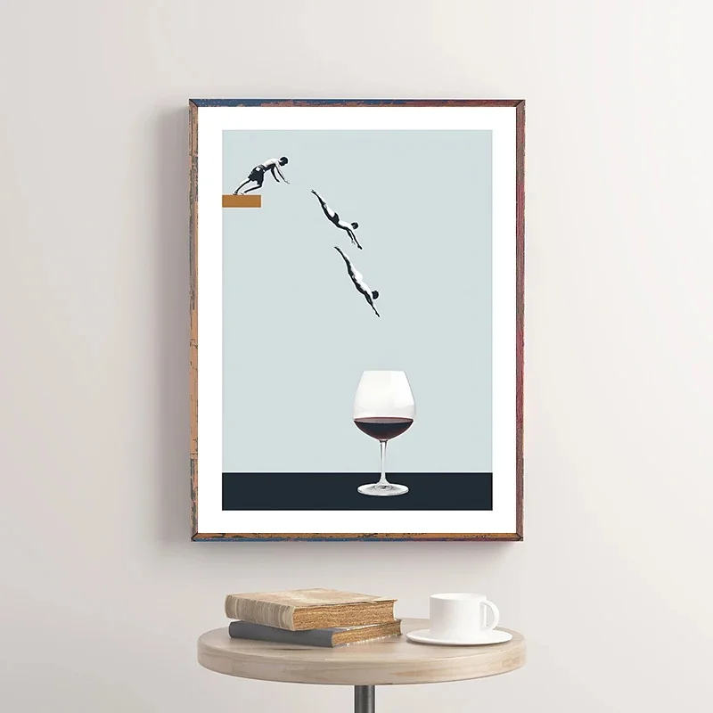 Abstract Classic Vintage Poster You and Me Alone Print Canvas Painting Retro Wall Art Picture for Living Room Home Decoration