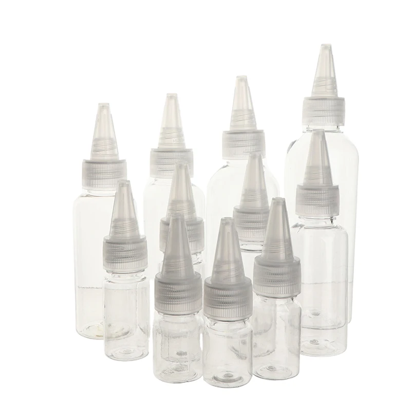 1 Piece Squeeze Bottle Empty Dropper Bottle Refillable Nozzle Dropper With Cap Squeeze Bottle Tattoo Pigment Ink Containers