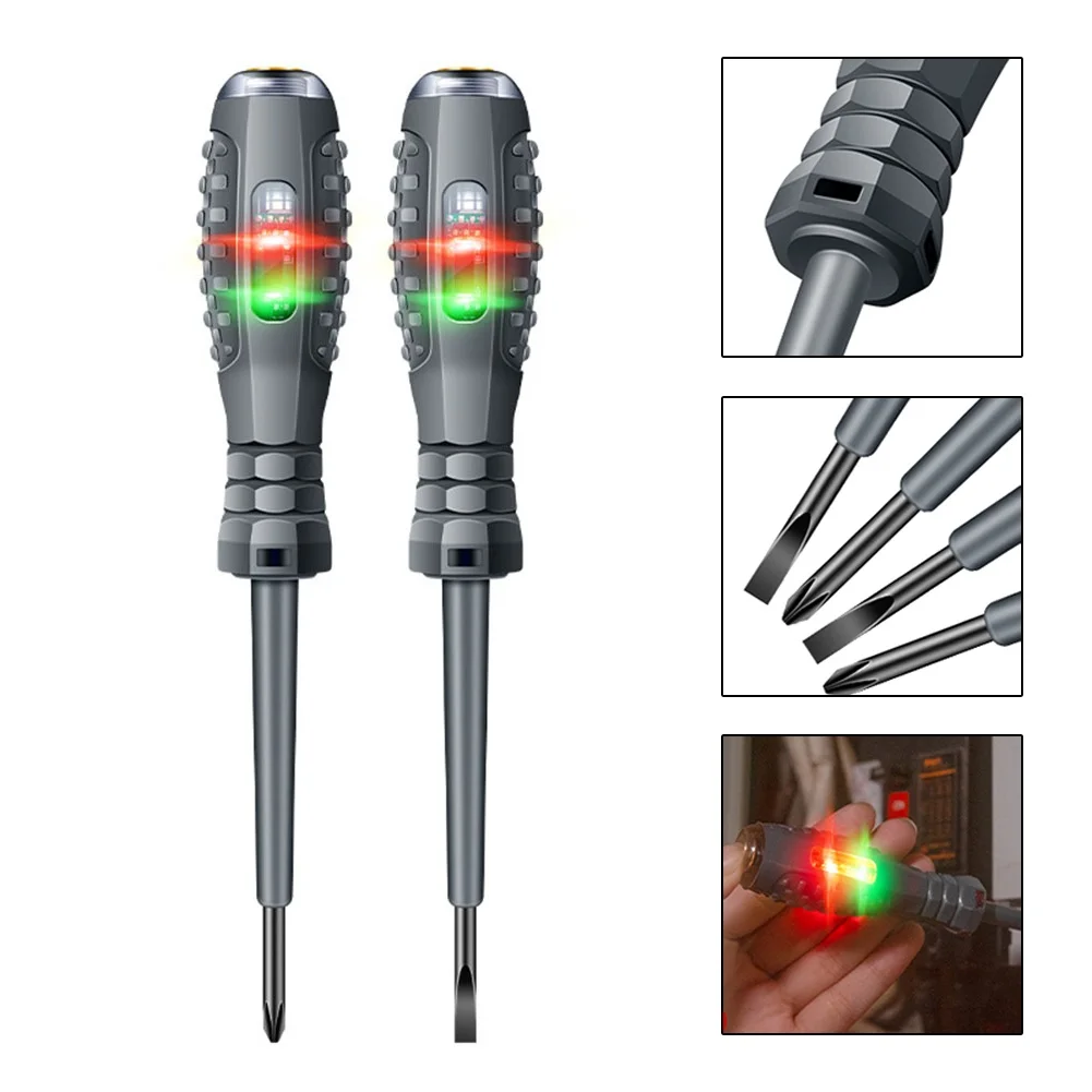 

Line Disconnection Detection Slotted Cross Screwdriver Electric Pencil Colored HighLight Tester Pen (Pack of 2)