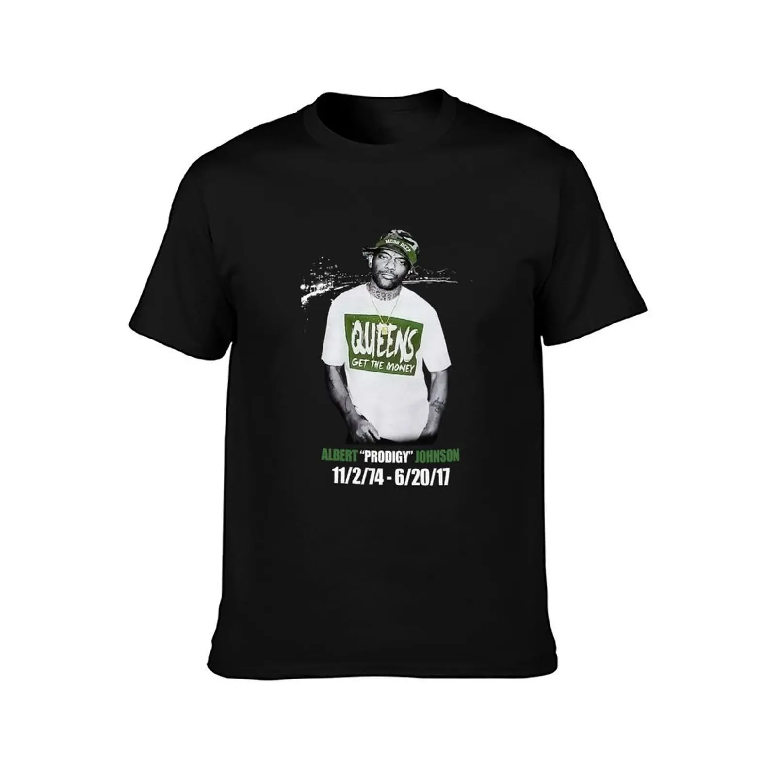 AlbeRt ProDigy JohnSon Rip Hip Hop MoBb DeEp Men's Black For Man Funny For Boys Birthday Gift Love T-Shirt