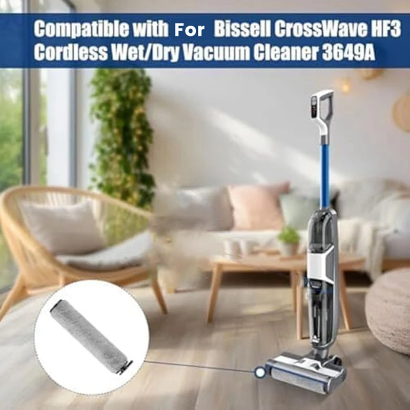 Vacuum Cleaner Brush Roll Rolling Brush Replaceable For Bissell Crosswave HF2/3845N/3831 Floor Scrubber