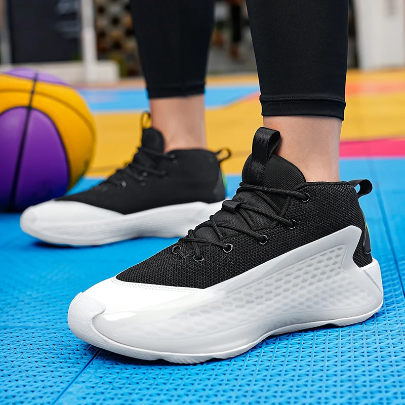 Sepatu Basket Pria Sepatu Kets Ringan Sepatu Olahraga Lari Luar Ruangan Kasual Pelatih Uniseks