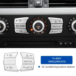 AIRSPEED For BMW 5 Series E60 2004-2010 ABS Air Conditioning Button Decoration Cover Auto Accessories Trim Car Styling Sticker