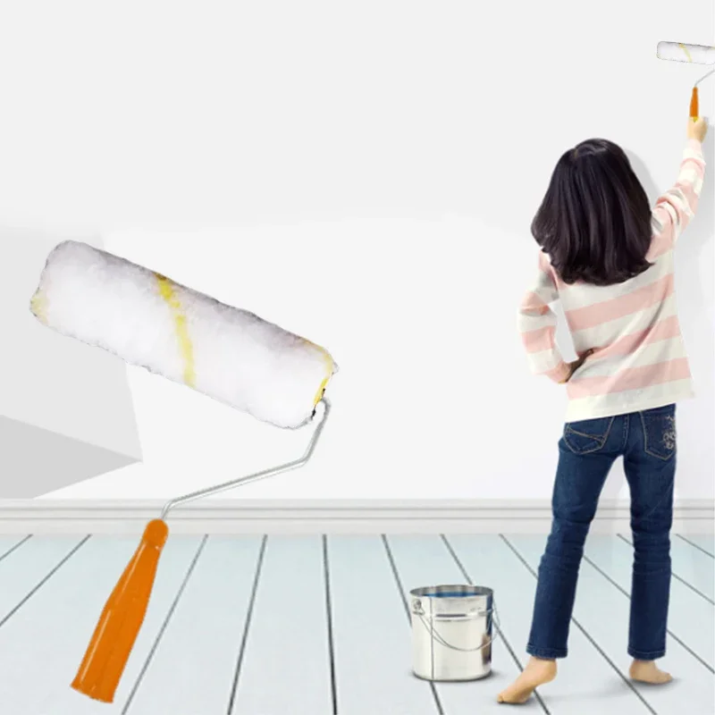 Paint Roller Kit Thumb Roller Core Small Corner Latex Paint Roller Core Roller Bracket Polyester Paint Roller for Wall Tool New