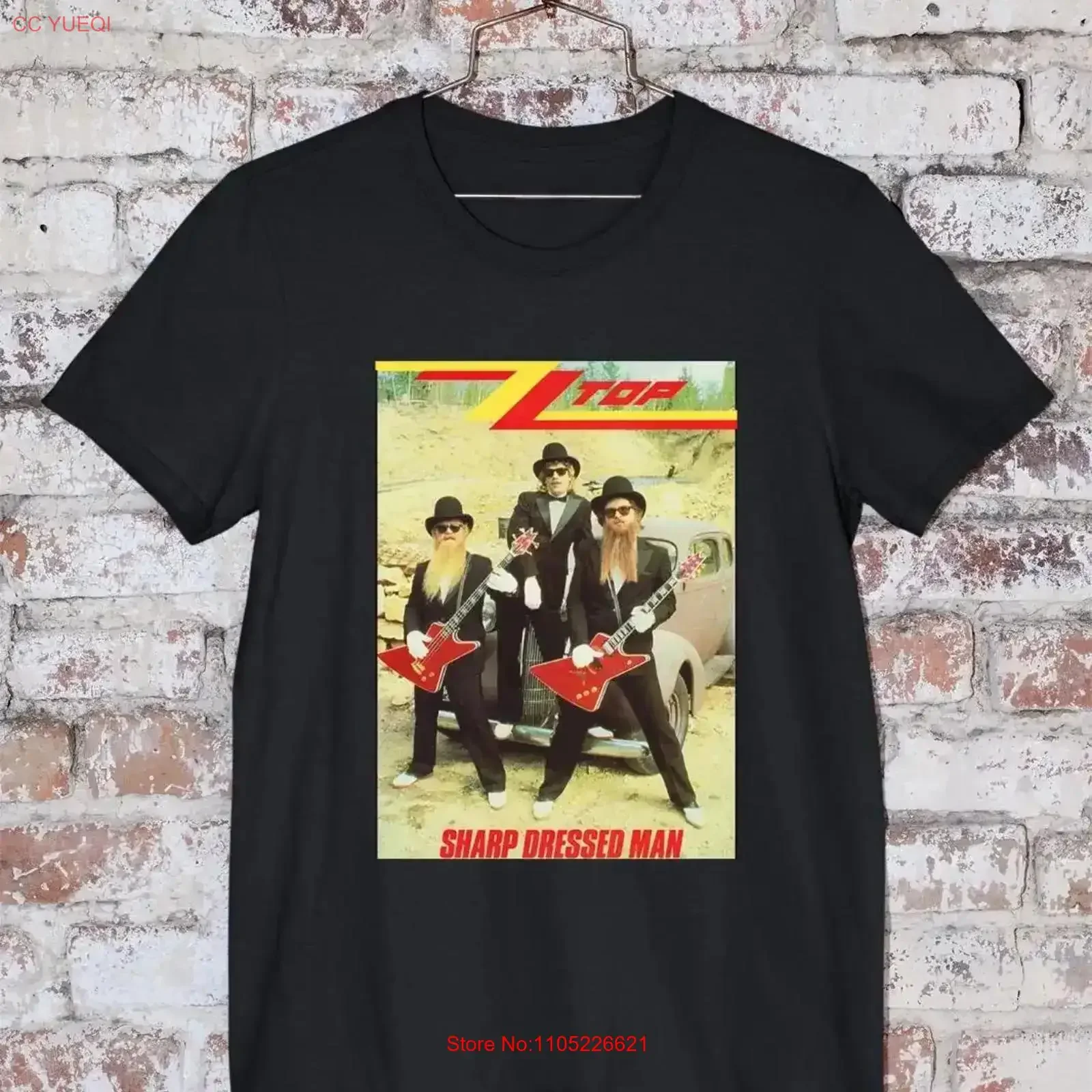 ZZ Top Sharp Dressed Man Cotton Black S 234XL Classic T Shirt MM1515 vintage Washed Soft fashion Breathable Slightly vintage