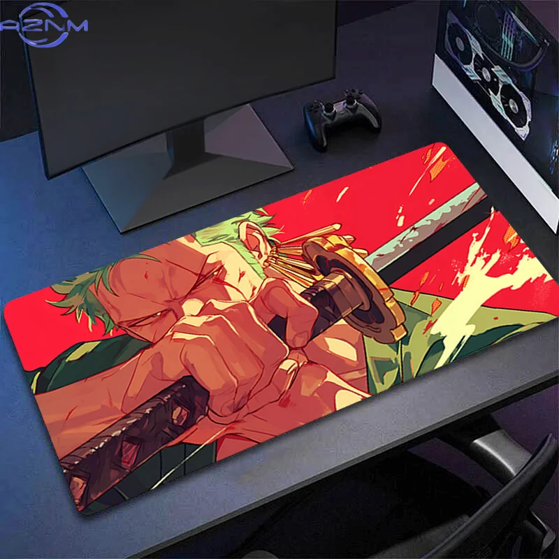 Mouse Pad One Piece Anime Professional E-sports Gamers Speed Pc Gaming Rubber Keyboard Notbook Desk Mat Mousepad 800X300