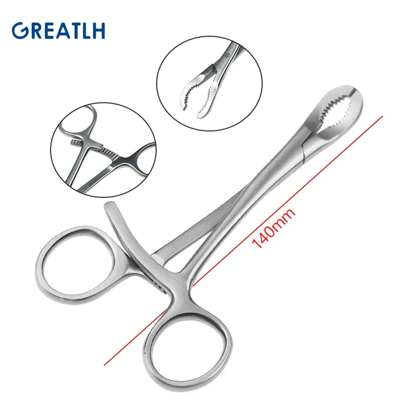 1pcs Phalanges Toothed Reduction Forceps Veterinary orthopedics Instruments