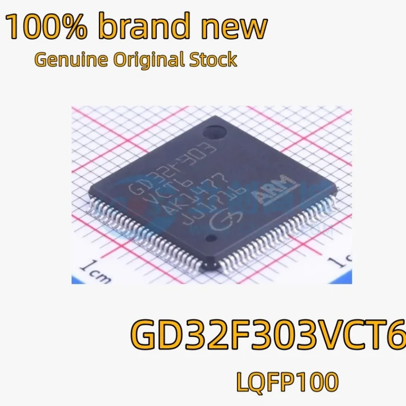 

(10/50 pieces) GD32F303VCT6 LQFP100 ARM Cortex‑M4F 32-bit MCU 100% Genuine Brand New In Stock Chipset