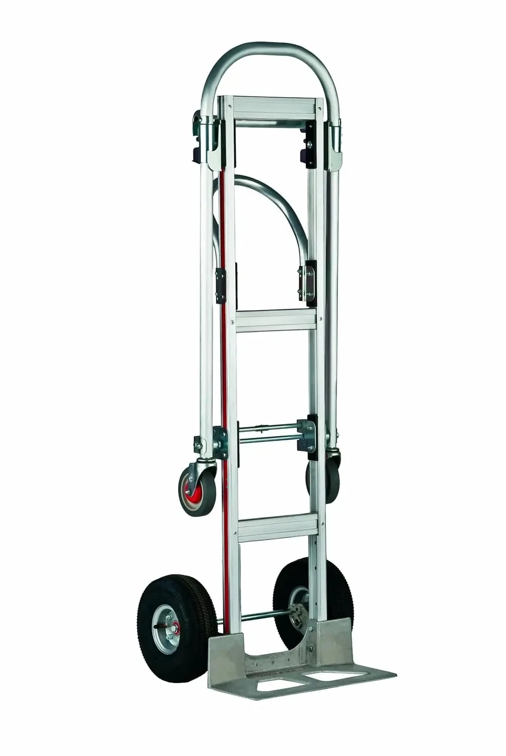 500lbs Load Capacity Silver Aluminium Alloy Folding Heavy Duty Convertible Hand Truck Trolley