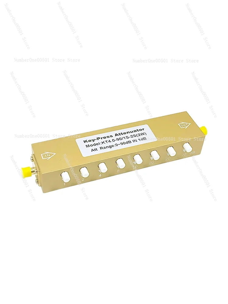 SMA type RF adjustable signal attenuator 0-90dB4G button adjustable attenuator/step adjustable attenuator