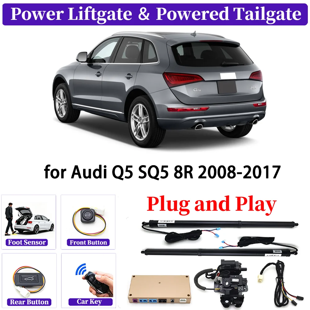 

ZJCGO for Audi Q5 SQ5 8R 2008-2017 OEM Upgrade Car Automatic Power Liftgate Kit Smart Auto Electric Tailgate System Plug＆play