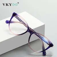 VICKY, nuevas gafas graduadas de lectura tipo ojo de gato para mujer, gafas coloridas para miopía, gafas ópticas antirayos azules para hipermetropía PFD2136