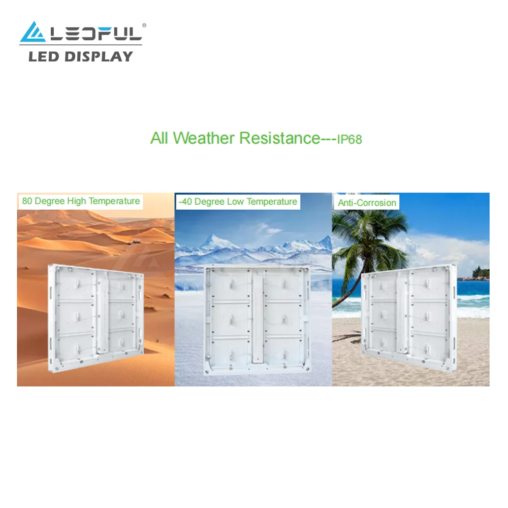 IP68 Waterproof 10000nit P10 10mm Ultra High Brightness Outdoor Fixed LED Display for Highway Billboard