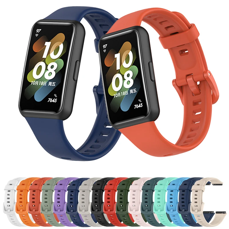 Силиконовый ремешок для Huawei Band 7, аксессуары для умных часов, сменный ремешок для часов, браслет Correa, браслет для Huawei Band 7, ремешок