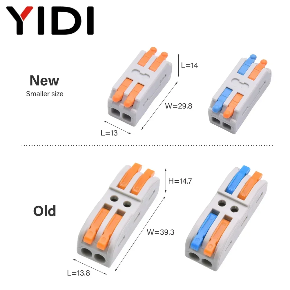 

5pcs Quick Mini Splitter Cable Compact Splice Push-in Electrical Connection Terminal Block 1 In Multiple Out Wiring Connector